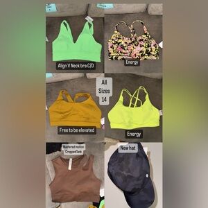 LULULEMON ATHLETICS energy and align bras 14